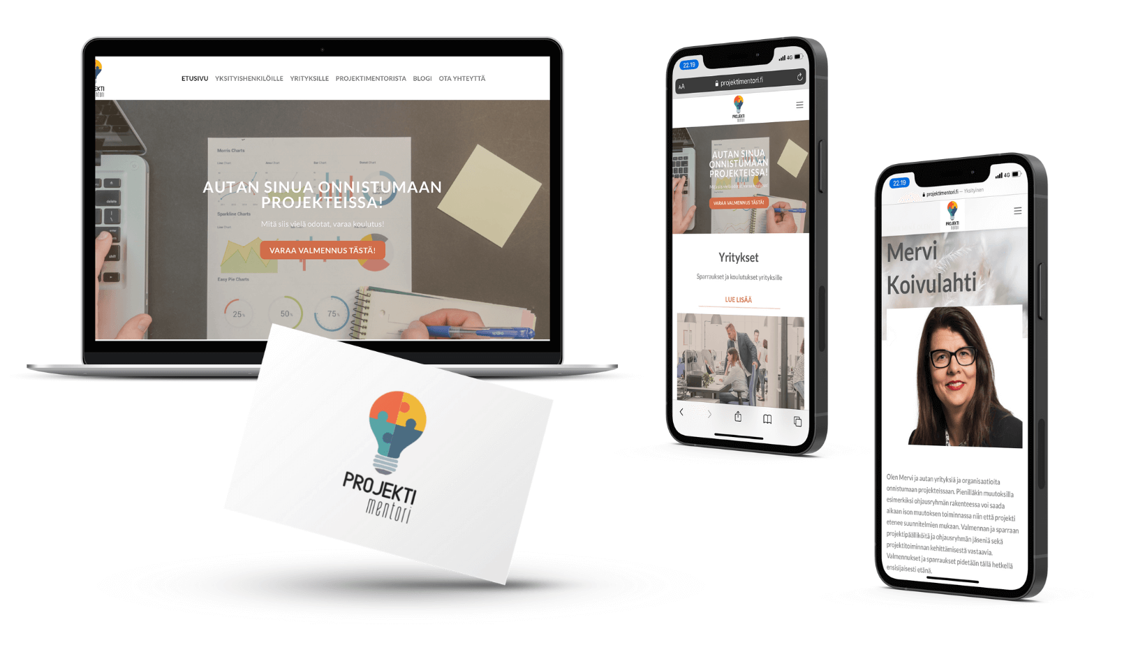Nettisivu asiakastyö sekä logosuunnittelu JN-Marketing